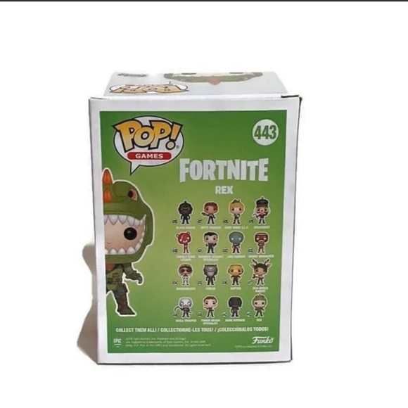 Funko Pop Games Vinyl Figure Fortnite #443 Rex New Sealed in box! - Picture 2 of 7